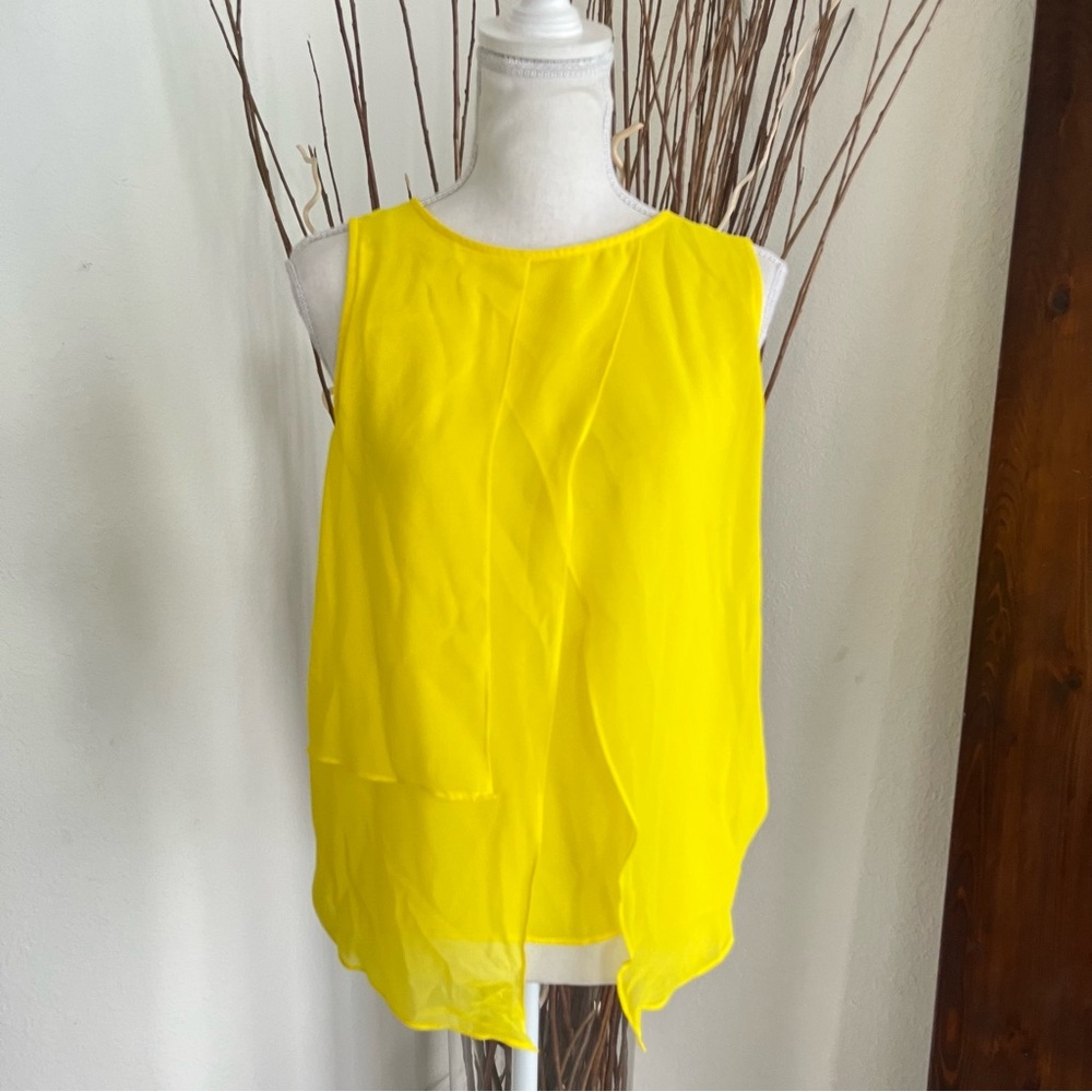 Zara Lemon Yellow Tank Top sleeveless Size S